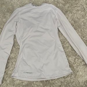 white cold gear fitted long sleeve